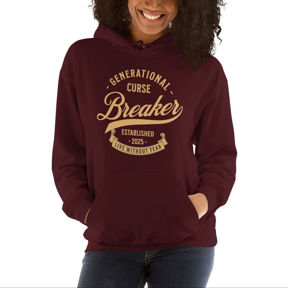 Generational Curse Breaker Hoodie - Maroon Color - https://ascensionemporium.net